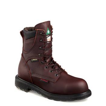 Red Wing Férfi SuperSole 2.0 8-inch Insulated Waterproof CSA Safety Toe Munkavédelmi Bakancs Barna